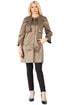 Stately Beaded Scarf Coat
